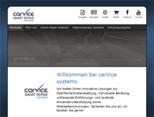 Tablet Screenshot of carvice-systems.de